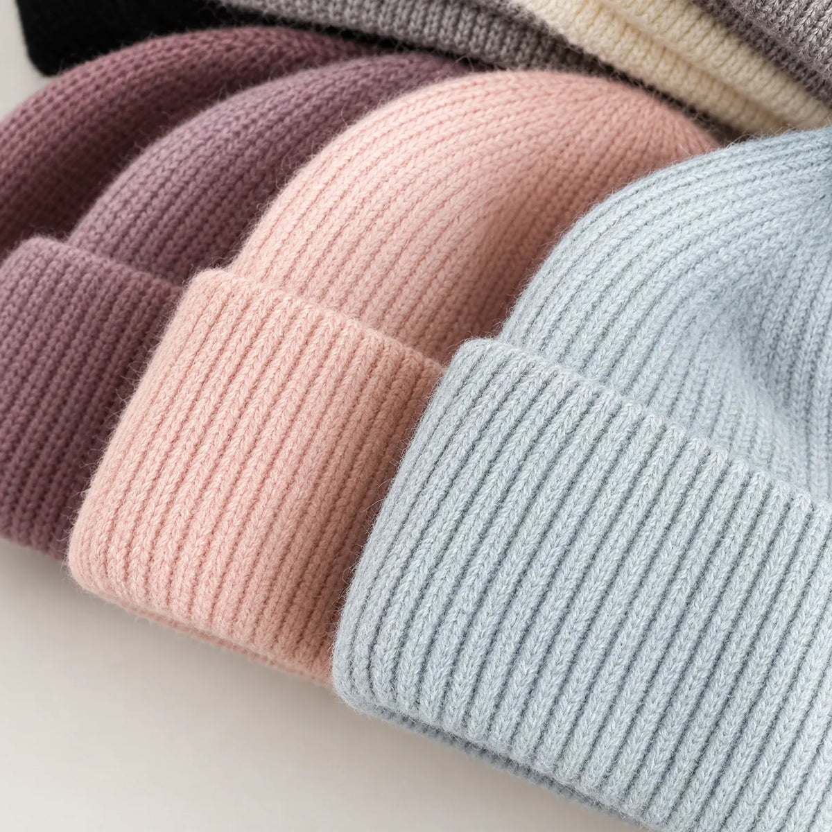 Casual Ribbed Winter Toque Hat
