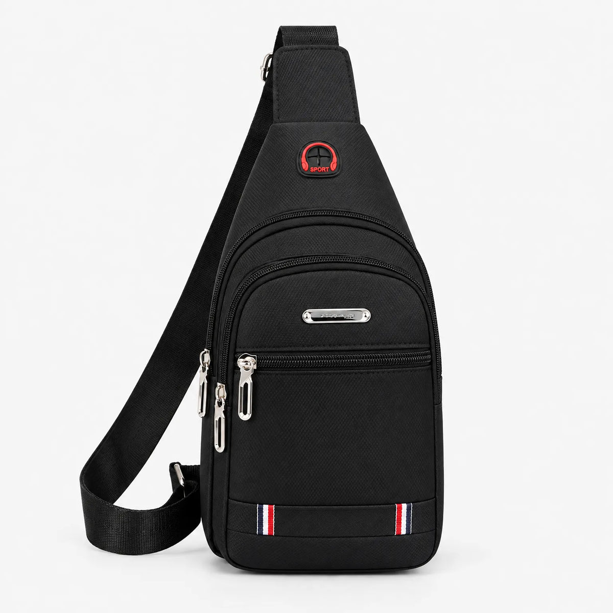 Casual Zippered Travel Crossbody Sling Bag