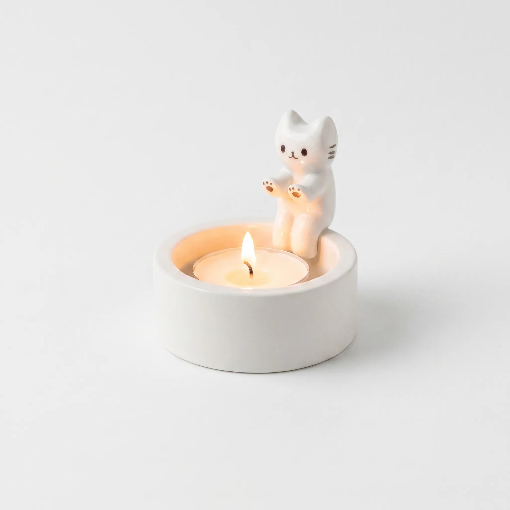 Cat Tealight Candle Holder – Decorative Kitten Design