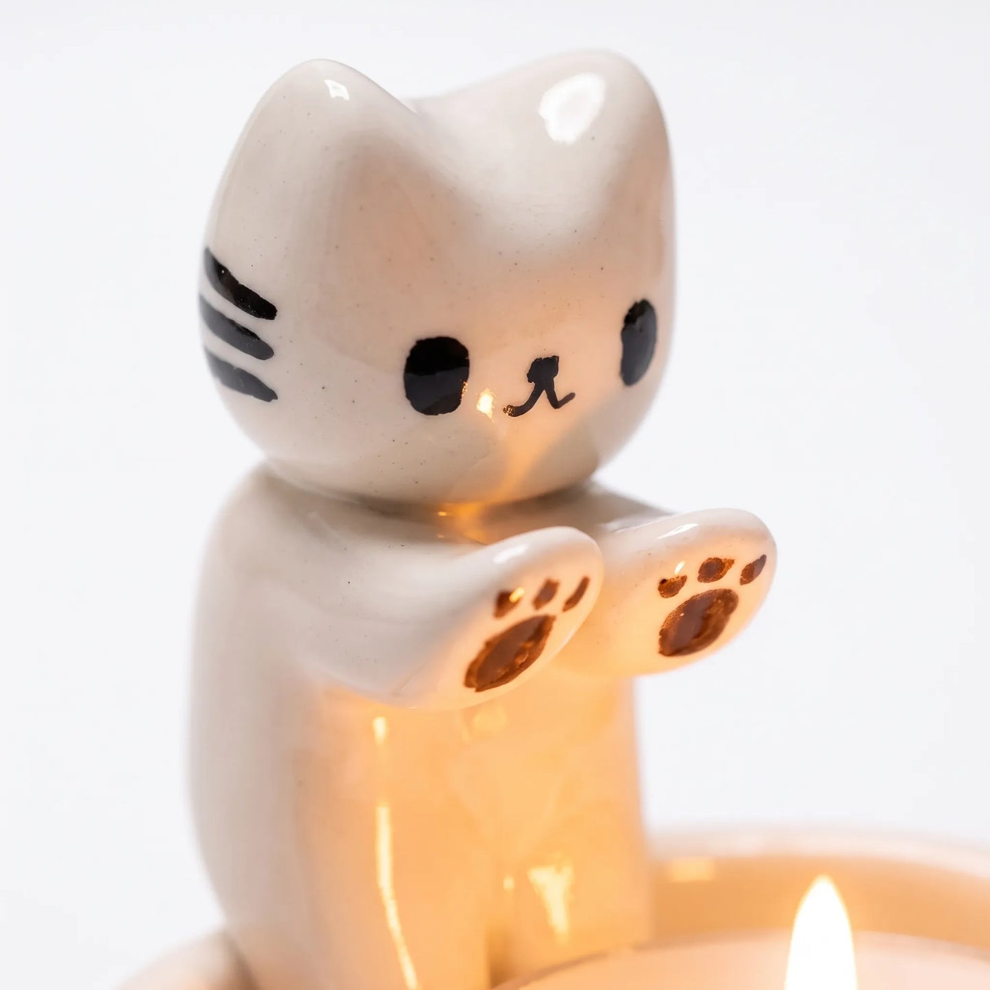 Cat Tealight Candle Holder – Decorative Kitten Design