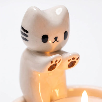 Cat Tealight Candle Holder – Decorative Kitten Design
