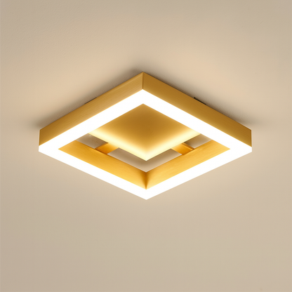 Ceiling LED Light Modern Gold Metal Fixture | Morvex