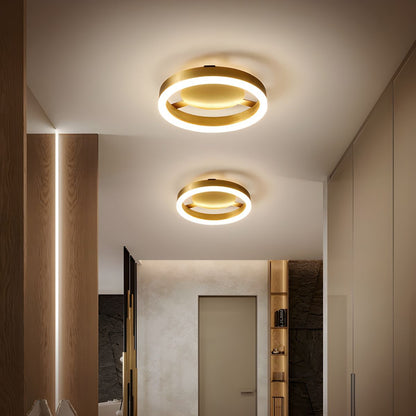 Ceiling LED Light Modern Gold Metal Fixture | Morvex