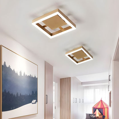 Ceiling LED Light Modern Gold Metal Fixture | Morvex