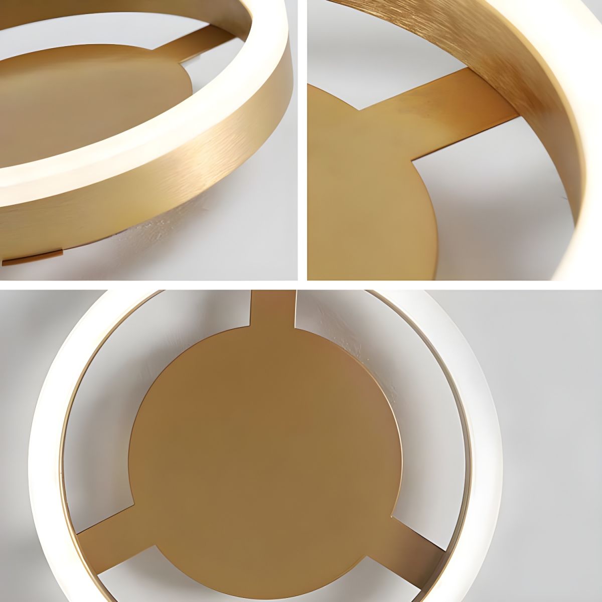 Ceiling LED Light Modern Gold Metal Fixture | Morvex