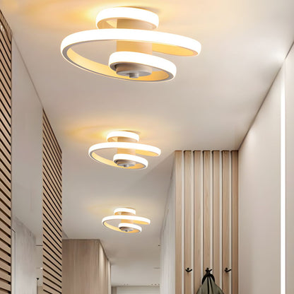 Ceiling LED Light Nordic Spiral Acrylic Design | Avelon