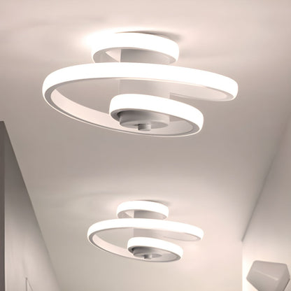 Ceiling LED Light Nordic Spiral Acrylic Design | Avelon