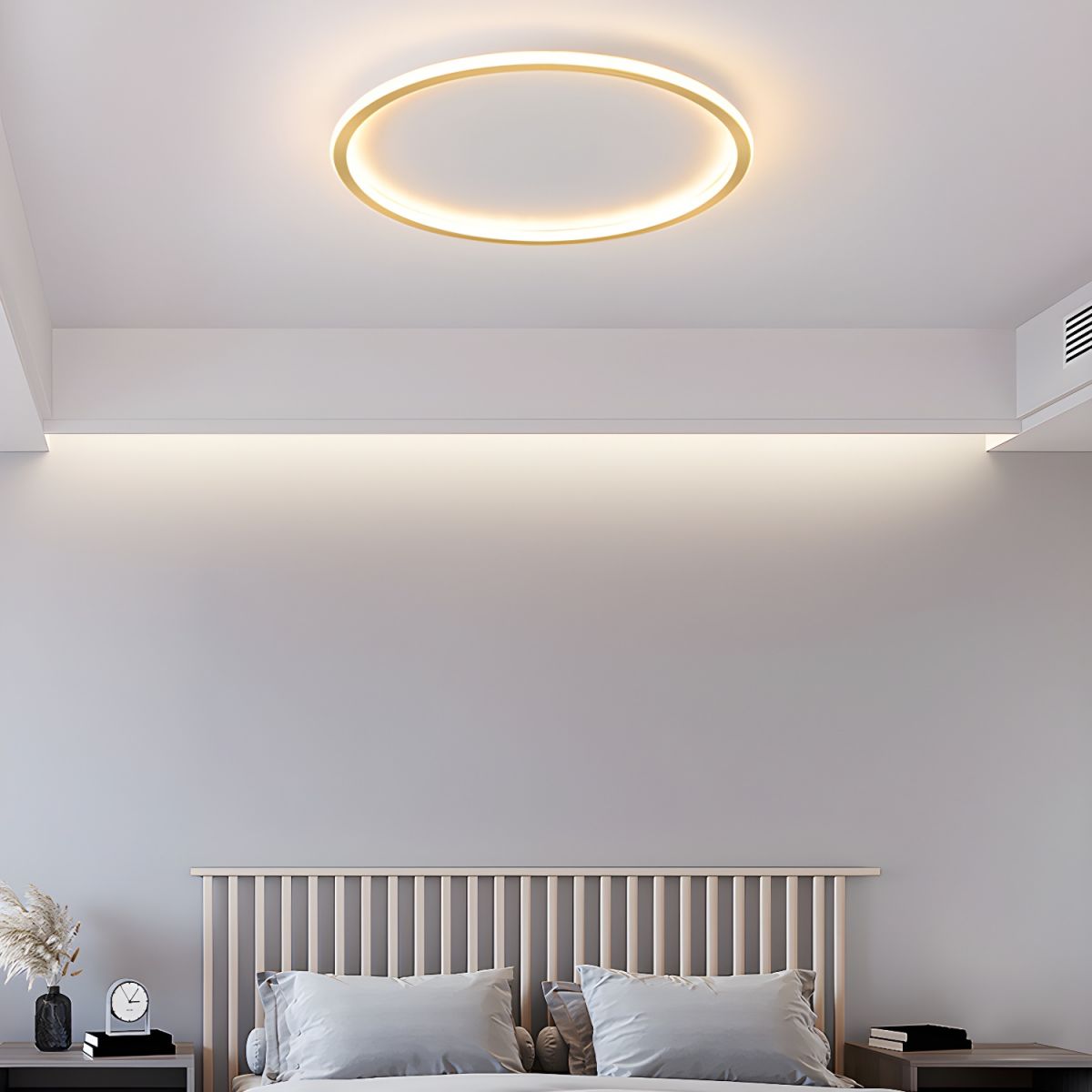 Ceiling LED Light Round Nordic Flush Mount with Remote | Lightra