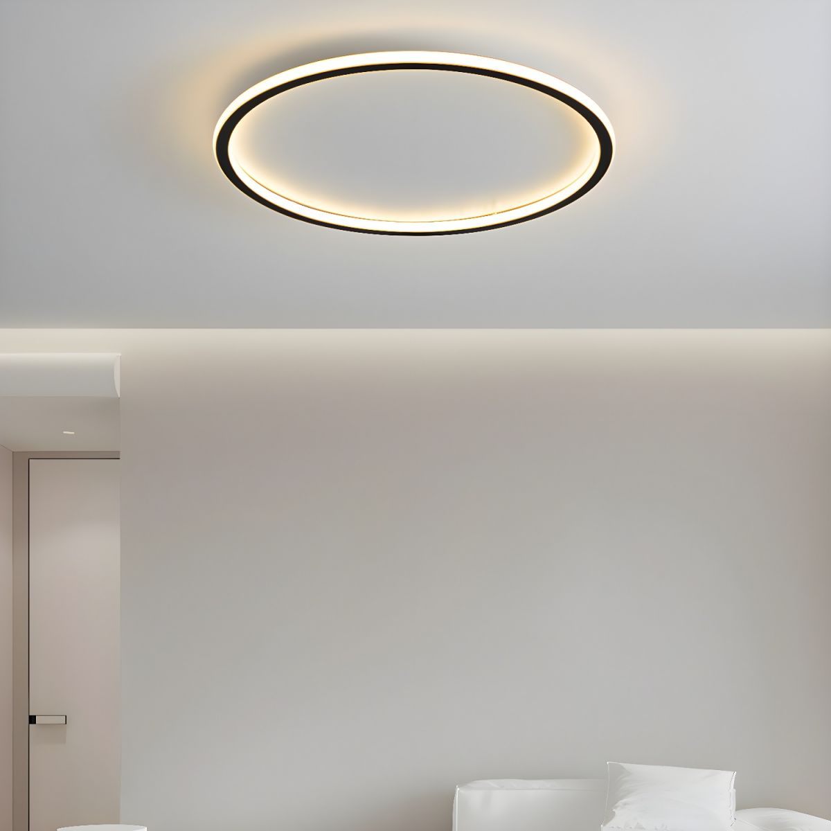 Ceiling LED Light Round Nordic Flush Mount with Remote | Lightra
