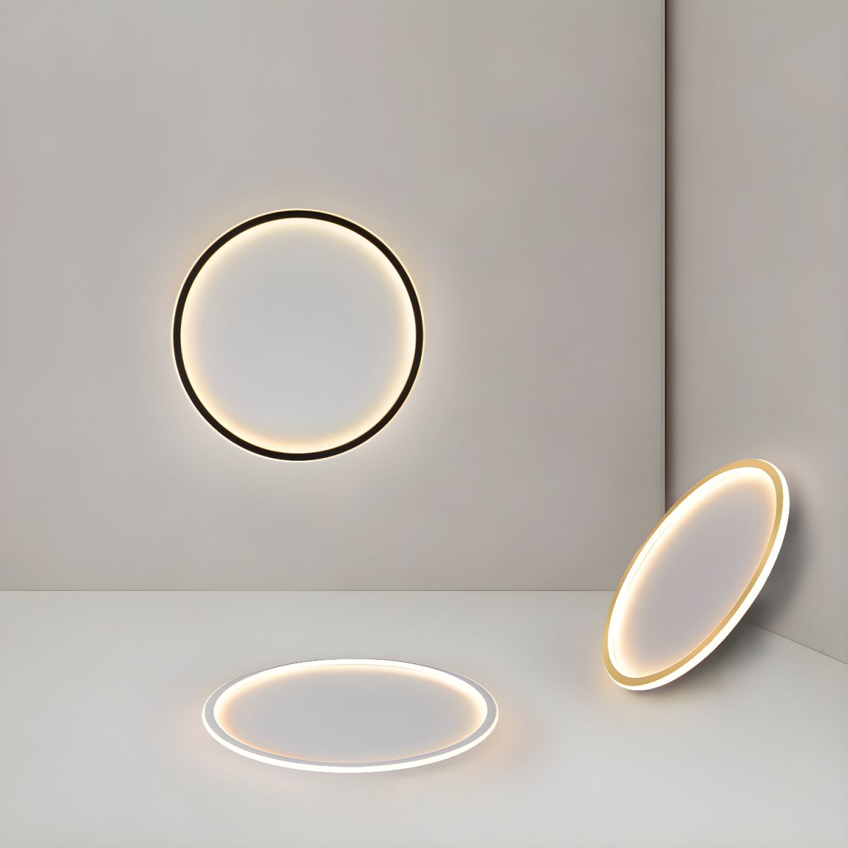 Ceiling LED Light Round Nordic Flush Mount with Remote | Lightra
