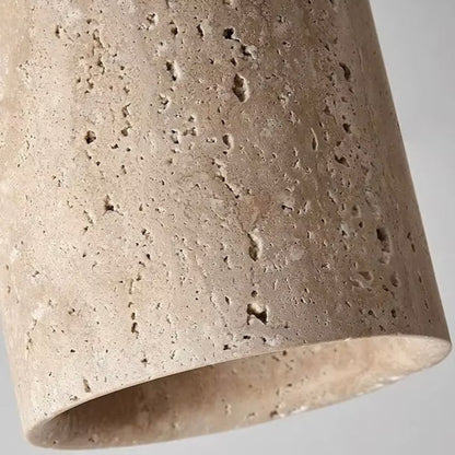 Ceiling Lamp Marble Wood Japandi Style Light | Telvaro