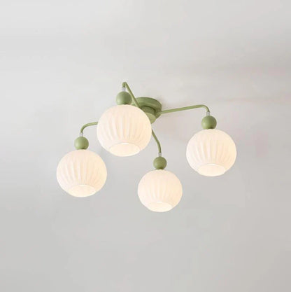 Ceiling Light Fixture with Ribbed Glass | Lamira