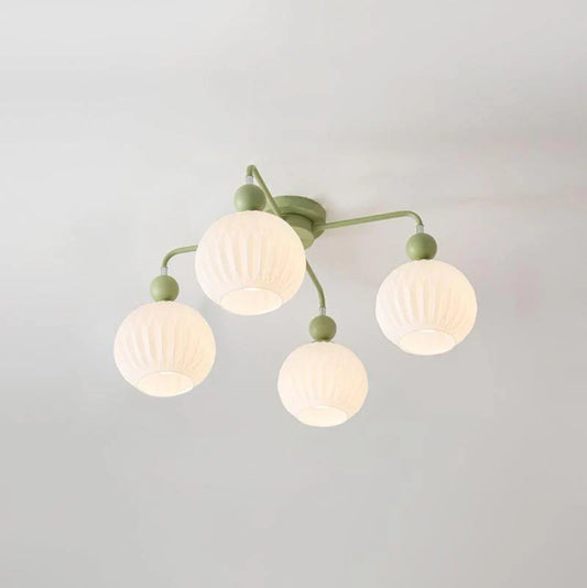 Ceiling Light Fixture with Ribbed Glass | Lamira