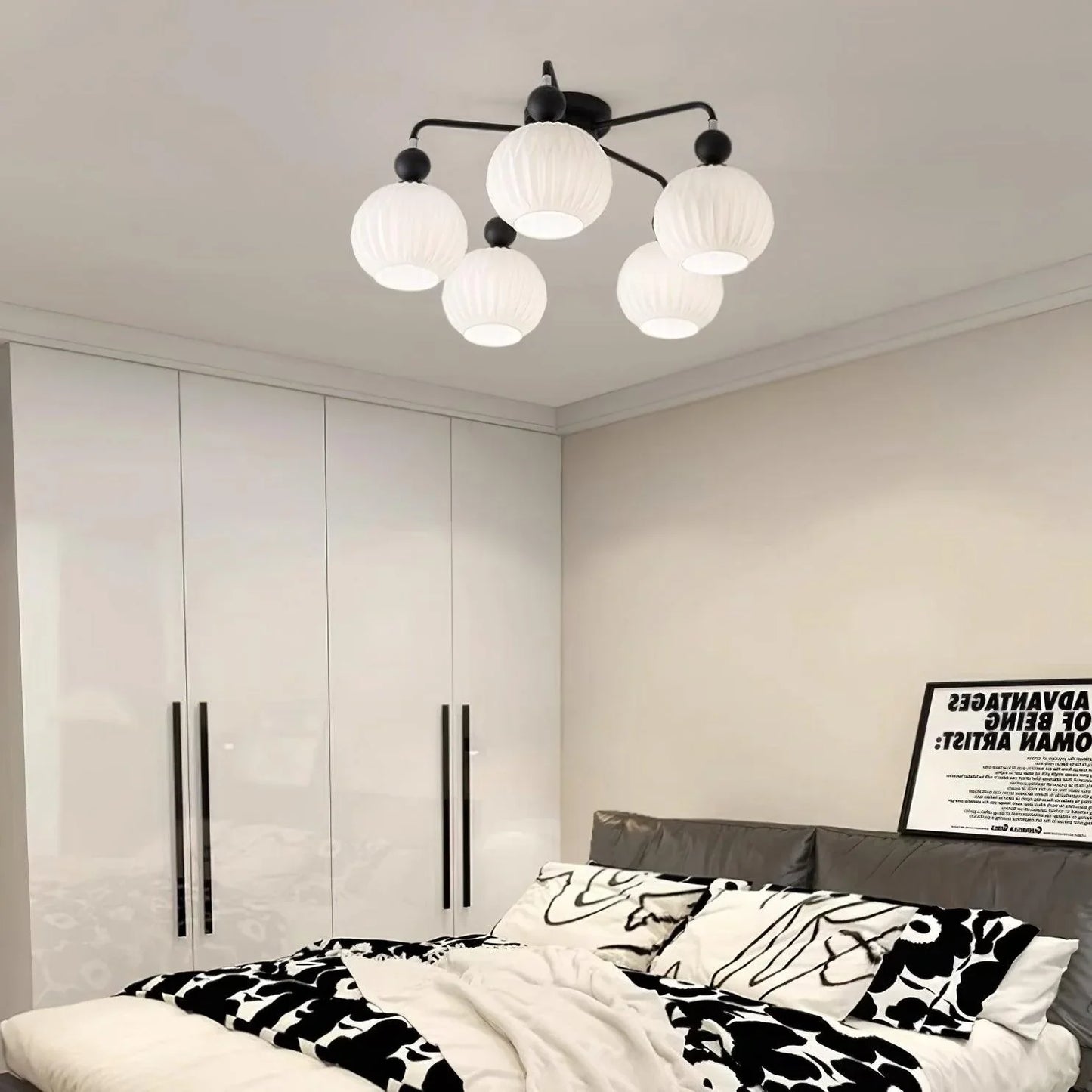Ceiling Light Fixture with Ribbed Glass | Lamira