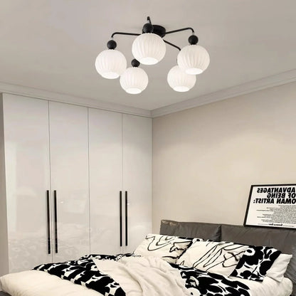 Ceiling Light Fixture with Ribbed Glass | Lamira