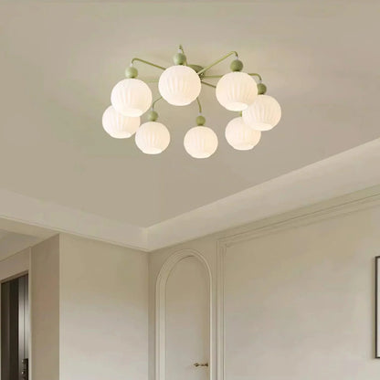 Ceiling Light Fixture with Ribbed Glass | Lamira