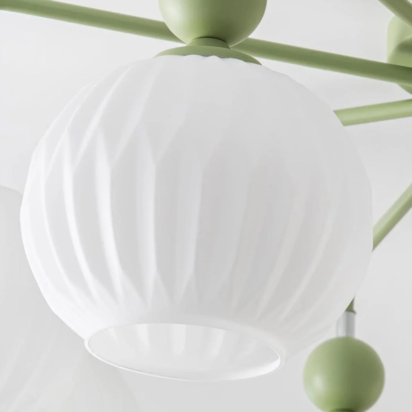 Ceiling Light Fixture with Ribbed Glass | Lamira