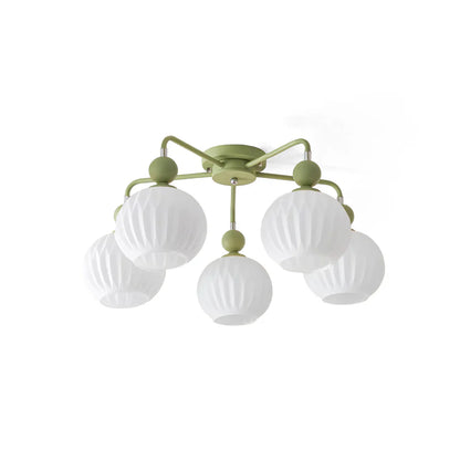 Ceiling Light Fixture with Ribbed Glass | Lamira