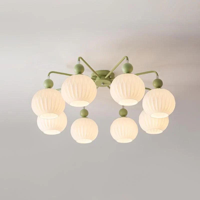 Ceiling Light Fixture with Ribbed Glass | Lamira