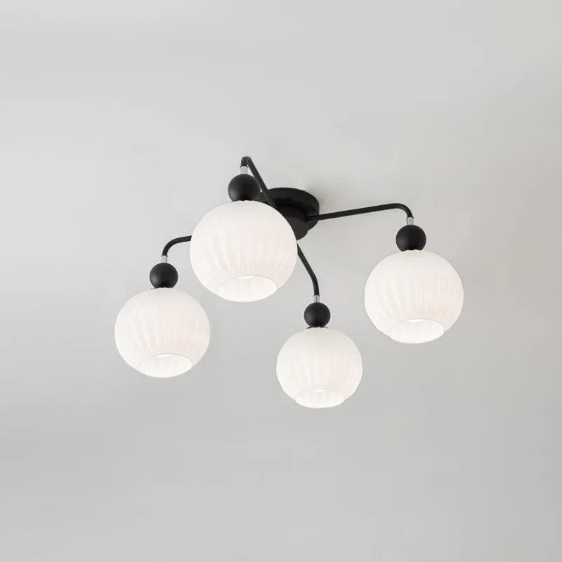 Ceiling Light Fixture with Ribbed Glass | Lamira