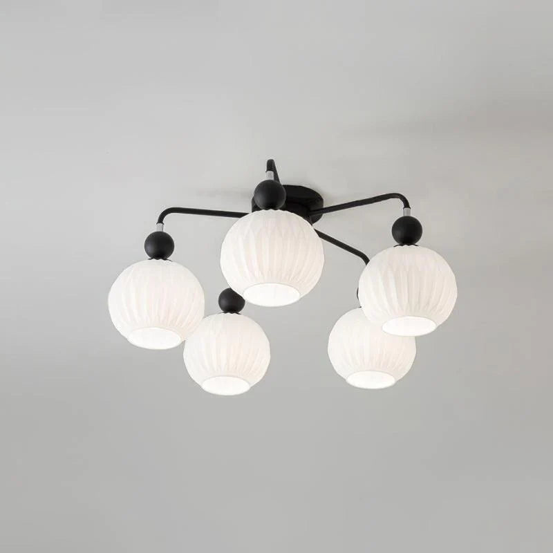 Ceiling Light Fixture with Ribbed Glass | Lamira
