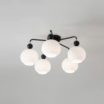 Ceiling Light Fixture with Ribbed Glass | Lamira