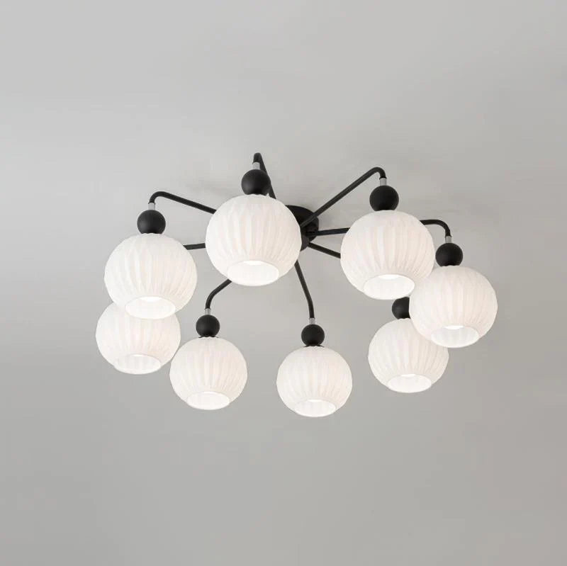 Ceiling Light Fixture with Ribbed Glass | Lamira