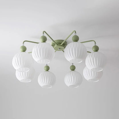 Ceiling Light Fixture with Ribbed Glass | Lamira