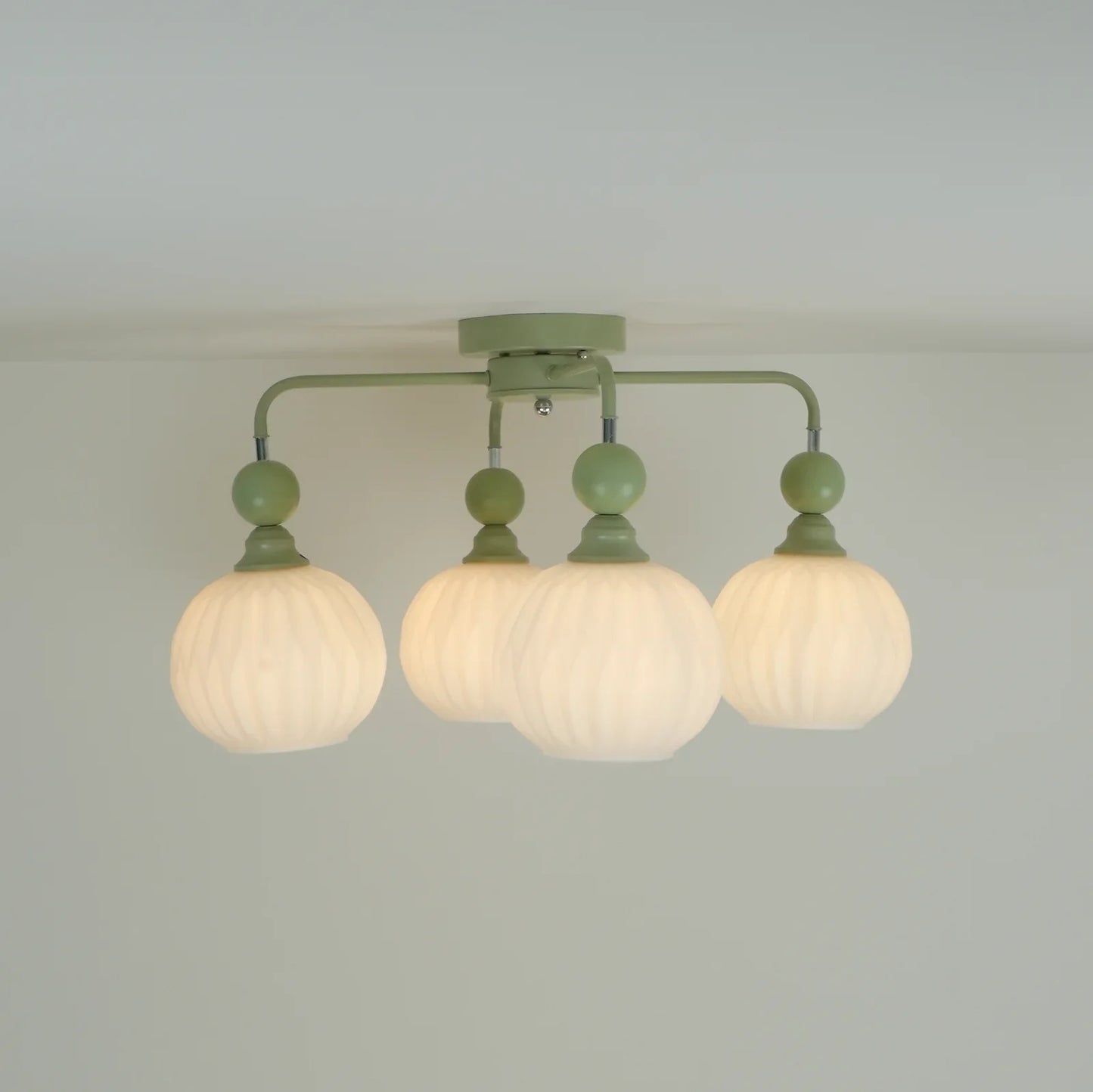 Ceiling Light Fixture with Ribbed Glass | Lamira