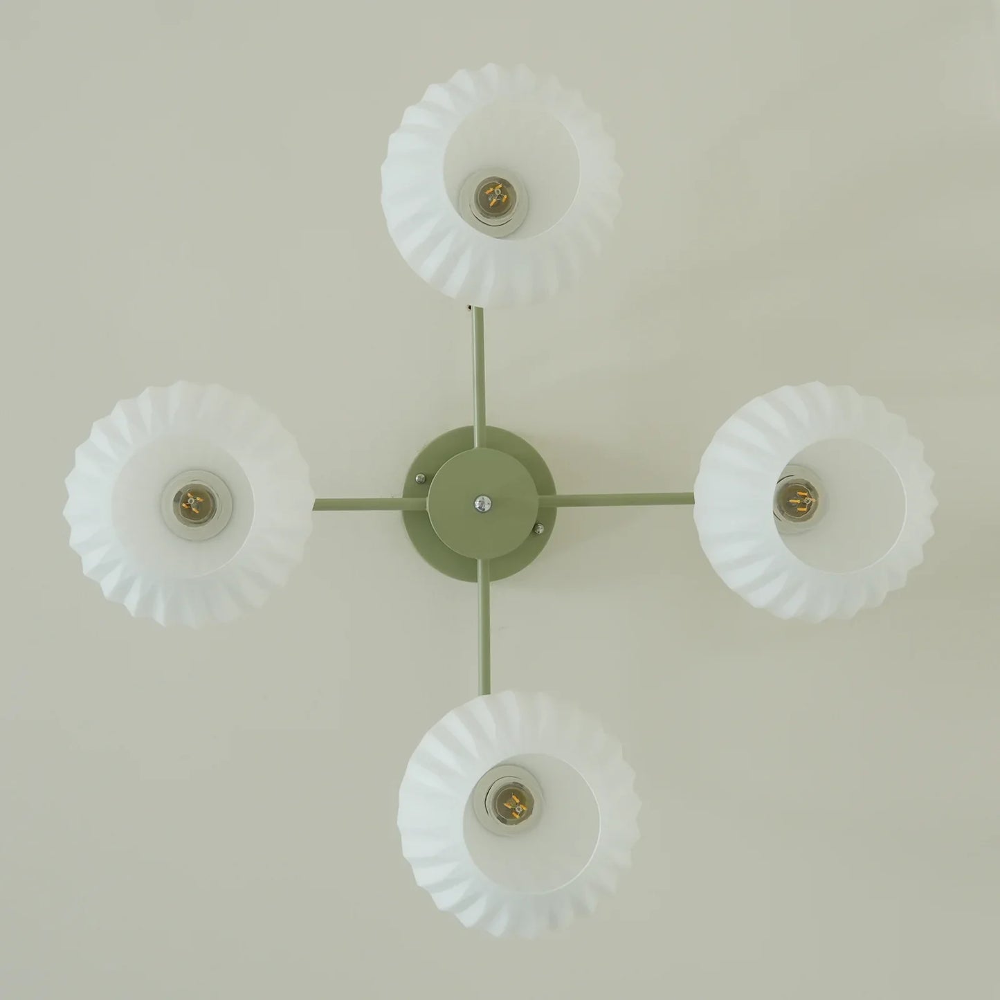 Ceiling Light Fixture with Ribbed Glass | Lamira