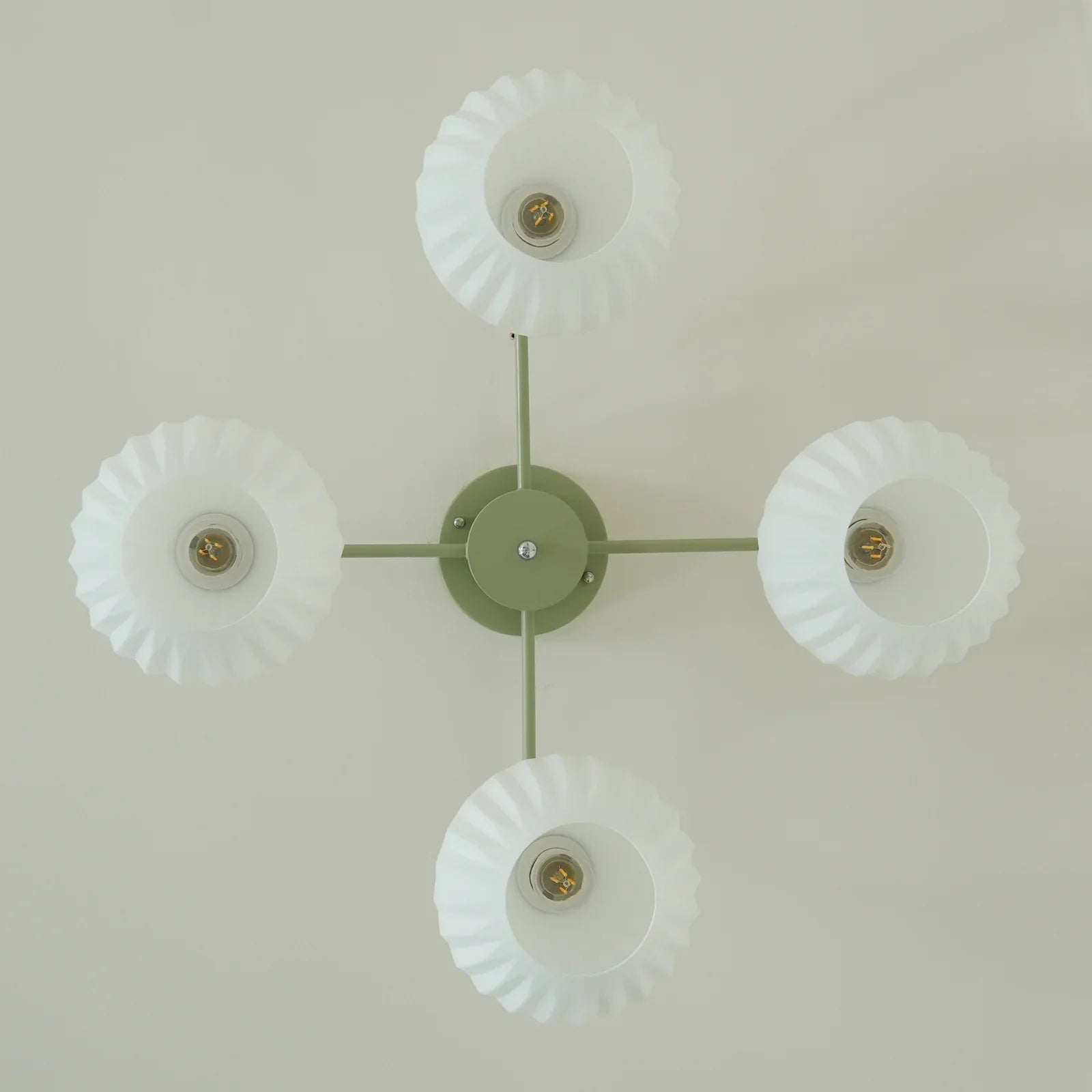 Ceiling Light Fixture with Ribbed Glass | Lamira