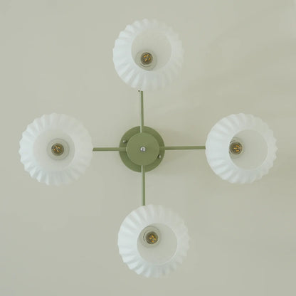 Ceiling Light Fixture with Ribbed Glass | Lamira