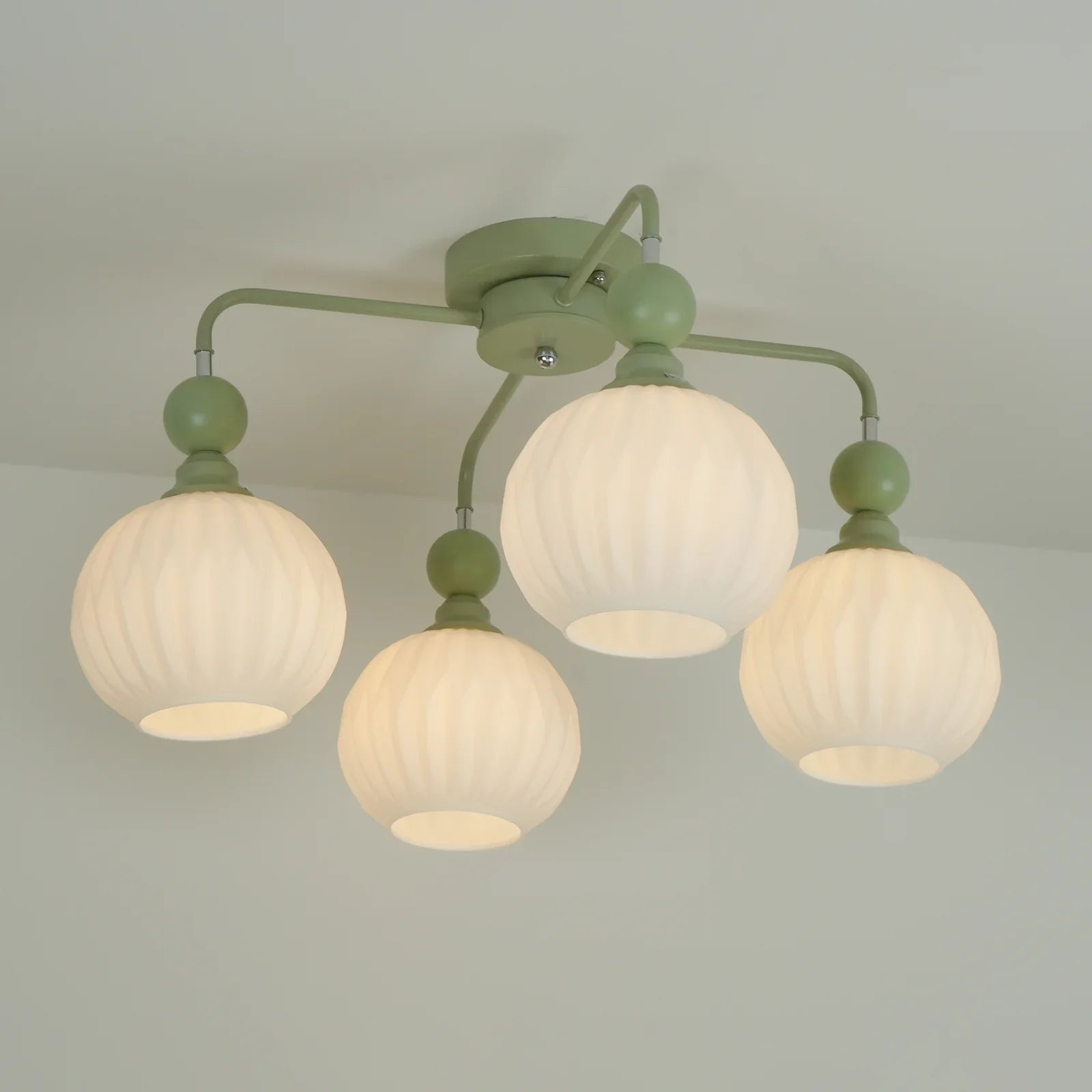 Ceiling Light Fixture with Ribbed Glass | Lamira