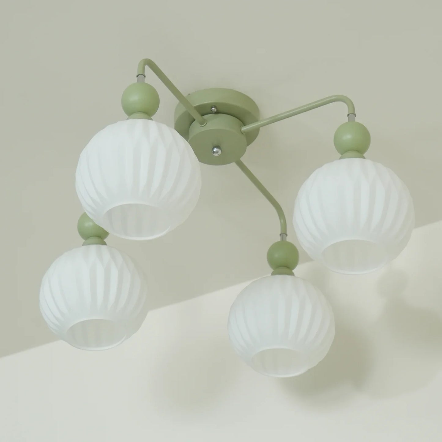 Ceiling Light Fixture with Ribbed Glass | Lamira