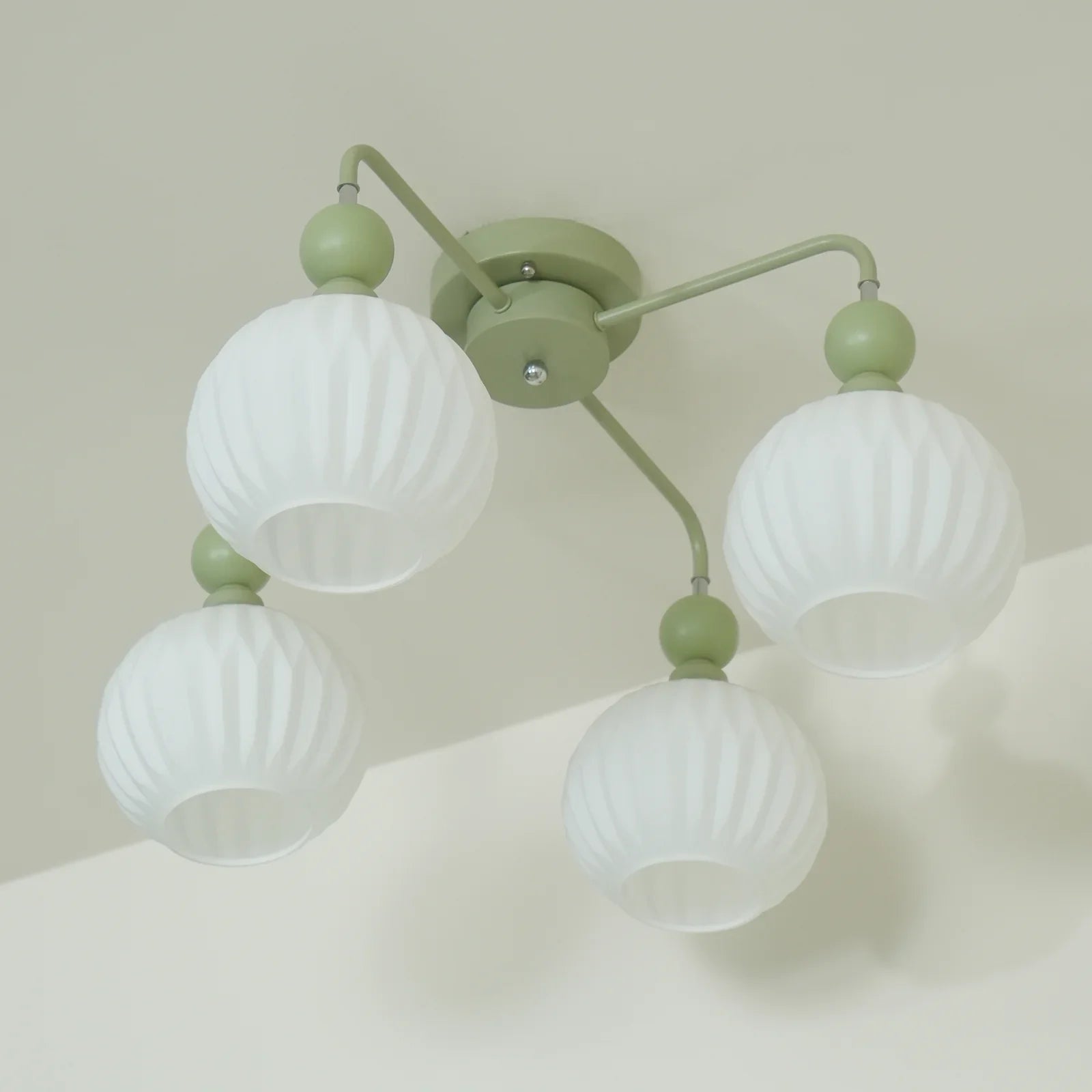Ceiling Light Fixture with Ribbed Glass | Lamira