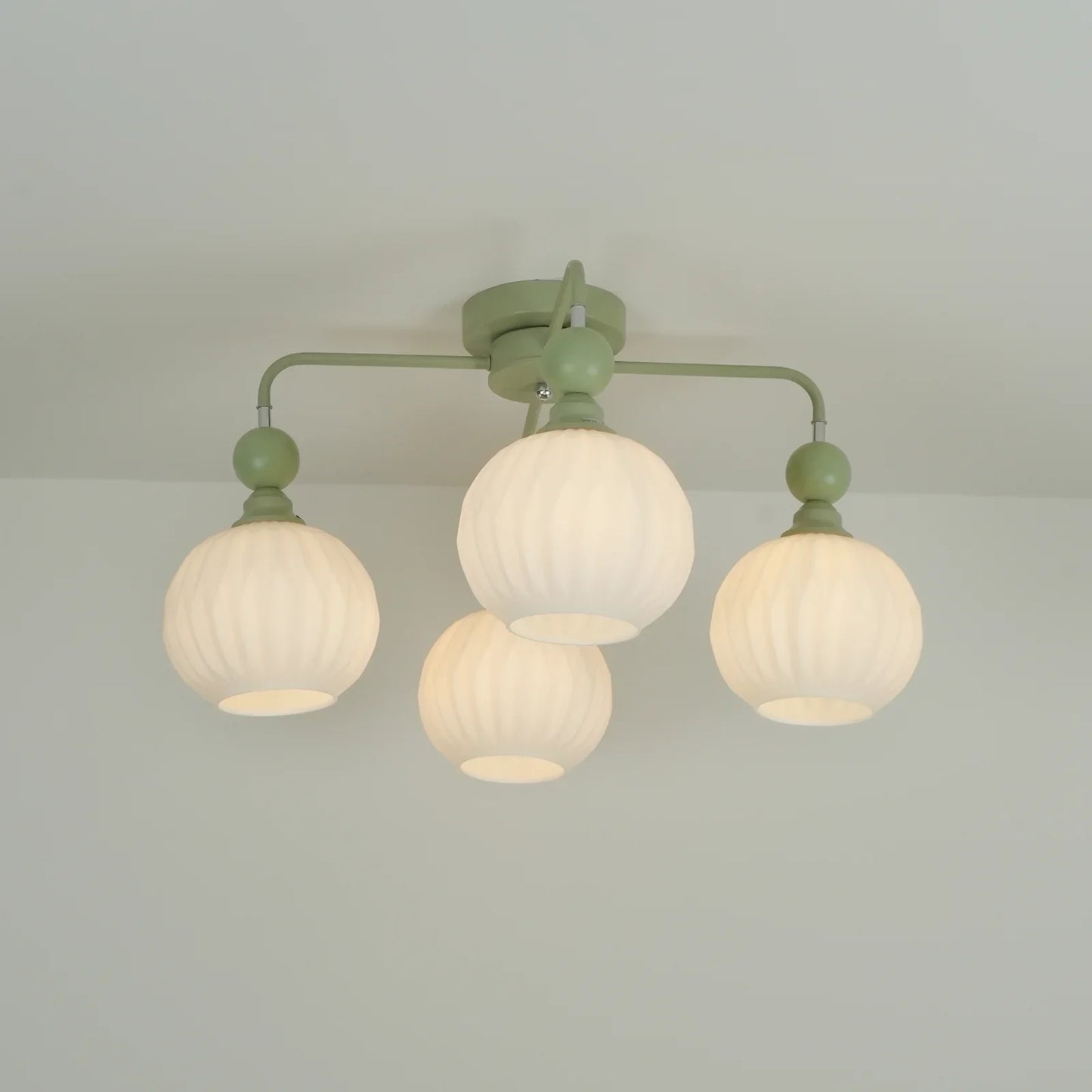 Ceiling Light Fixture with Ribbed Glass | Lamira