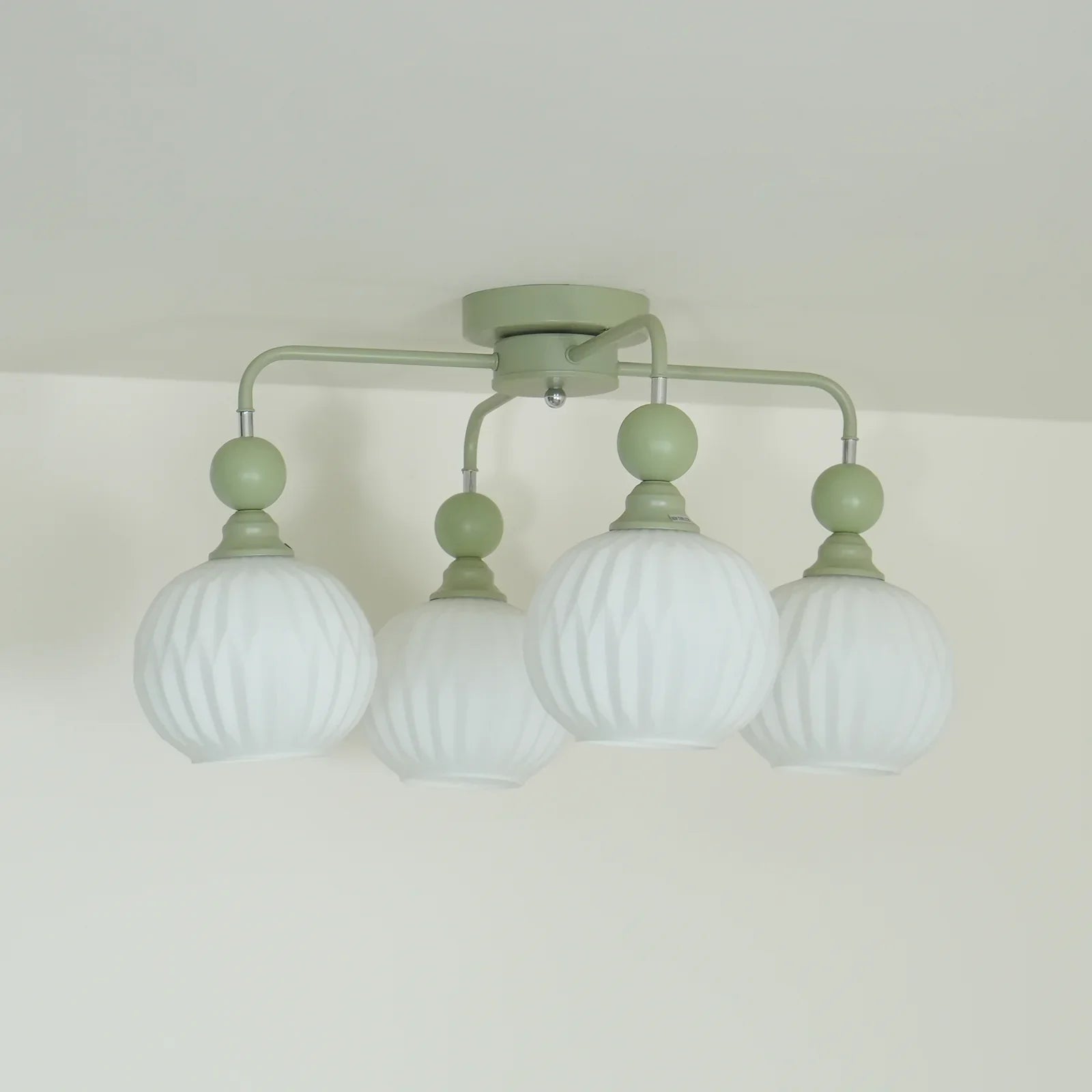 Ceiling Light Fixture with Ribbed Glass | Lamira