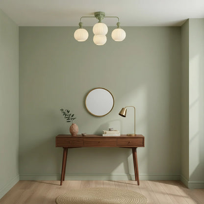 Ceiling Light Fixture with Ribbed Glass | Lamira