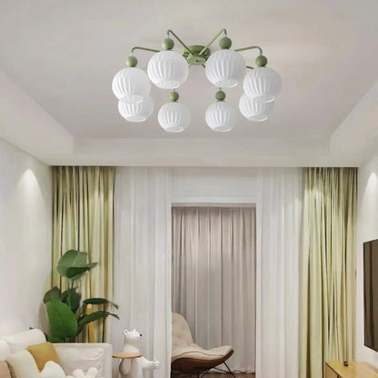 Ceiling Light Fixture with Ribbed Glass | Lamira