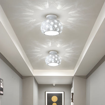 Nordic Crystal Accent Flush Mount Ceiling Light | Dumara