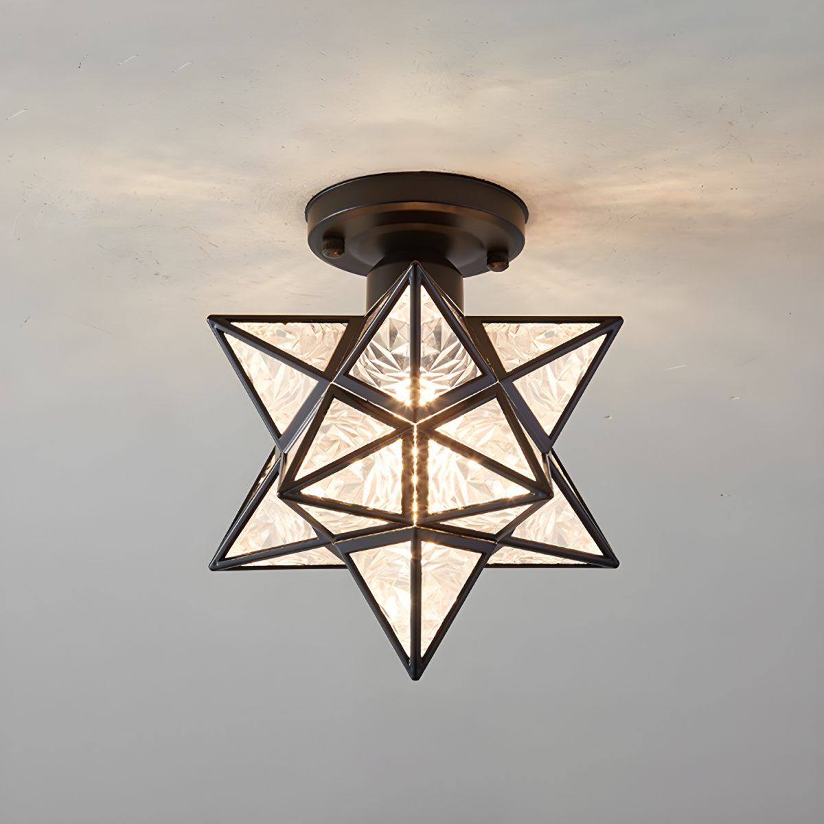 Ceiling Light Star Nordic Colonial Flush Fixture | Aureva