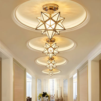 Ceiling Light Star Nordic Colonial Flush Fixture | Aureva