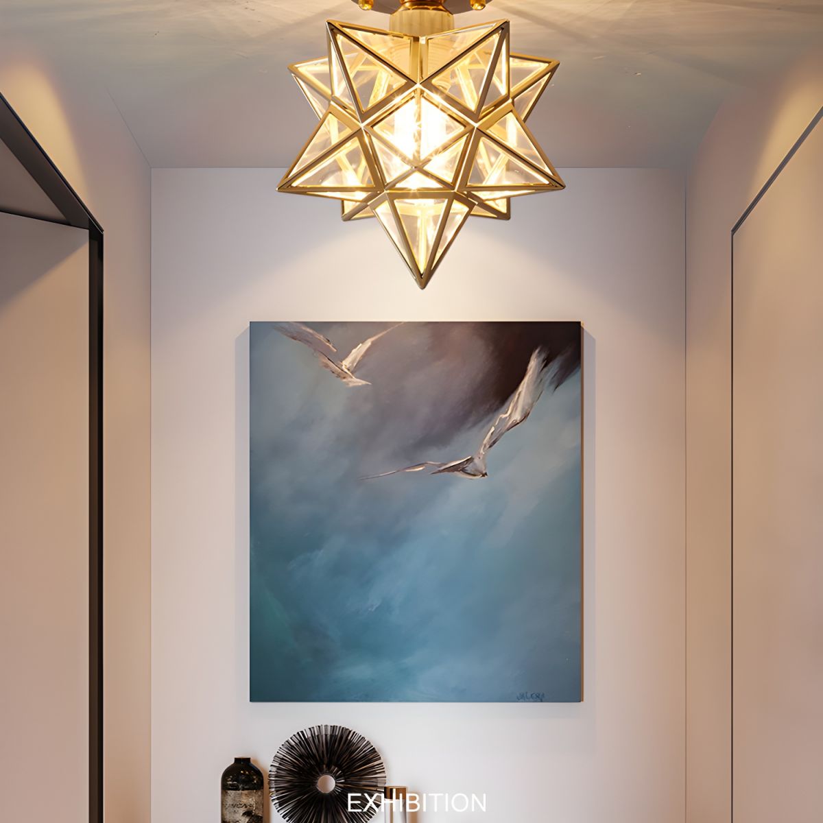 Ceiling Light Star Nordic Colonial Flush Fixture | Aureva