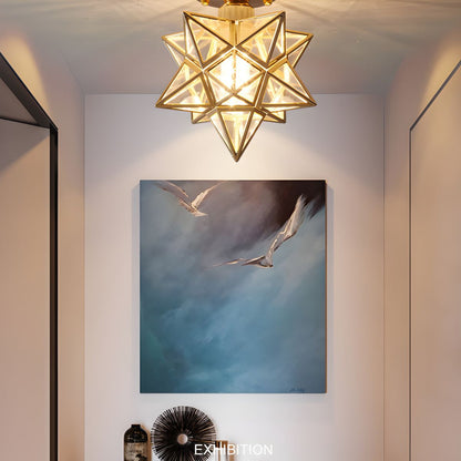 Ceiling Light Star Nordic Colonial Flush Fixture | Aureva