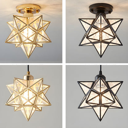 Ceiling Light Star Nordic Colonial Flush Fixture | Aureva