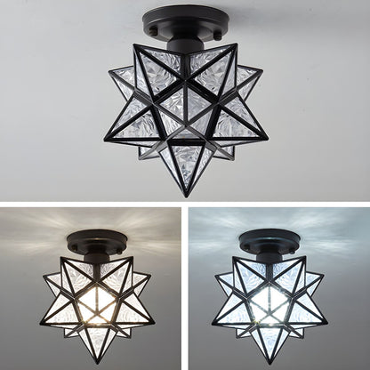 Ceiling Light Star Nordic Colonial Flush Fixture | Aureva