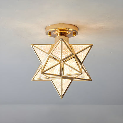 Ceiling Light Star Nordic Colonial Flush Fixture | Aureva