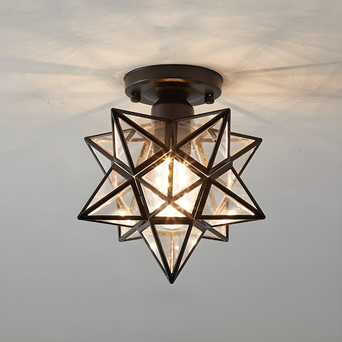 Ceiling Light Star Nordic Colonial Flush Fixture | Aureva