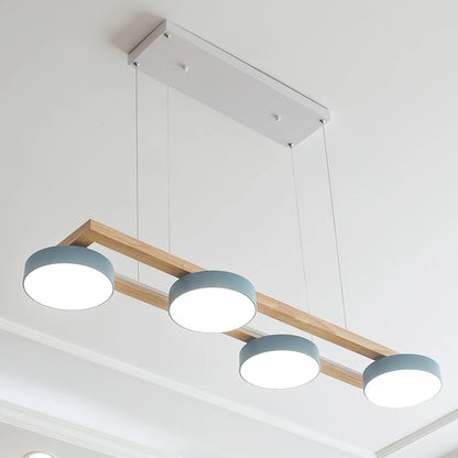 Modern Wooden Frame LED Bird Pendant Chandelier | Lumwood