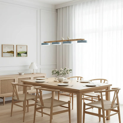 Modern Wooden Frame LED Bird Pendant Chandelier | Lumwood